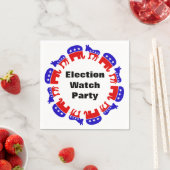 選挙監視パーティー スタンダードカクテルナプキン (インサイチュ)