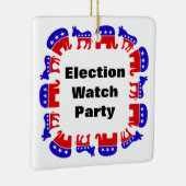選挙監視パーティー セラミックオーナメント (右)