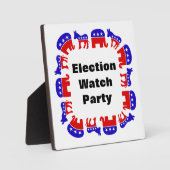 選挙監視パーティー フォトプラーク (正面)