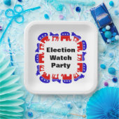 選挙監視パーティー ペーパープレート (パーティー)