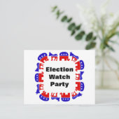 選挙監視パーティー ポストカード (スタンド正面)