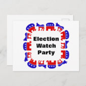 選挙監視パーティー ポストカード (正面/裏面)