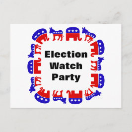選挙監視パーティー ポストカード