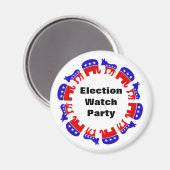 選挙監視パーティー マグネット (正面/裏面)