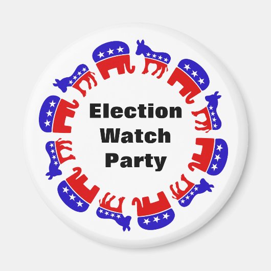 選挙監視パーティー マグネット (正面)