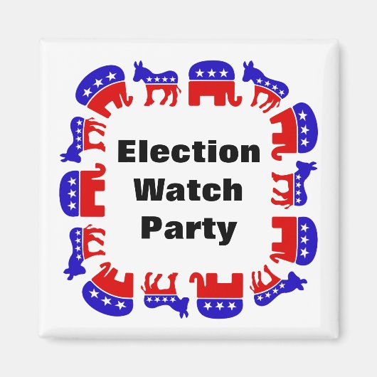 選挙監視パーティー マグネット (正面)