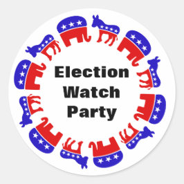 選挙監視パーティー ラウンドシール