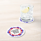 選挙監視パーティー ラウンドペーパーコースター (インサイチュ)