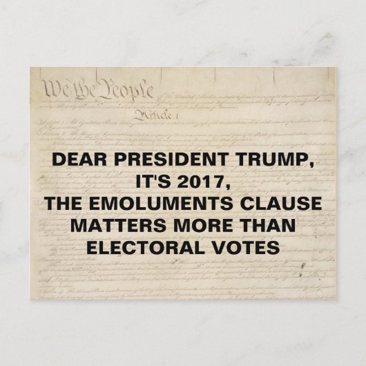 選挙票でない投票条項 ポストカード (正面)