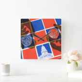 選挙管理委員会 スクエア壁時計 (ホーム)