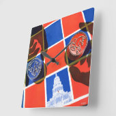 選挙管理委員会 スクエア壁時計 (傾斜)