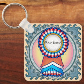 選挙運動のリボン キーホルダー (正面)