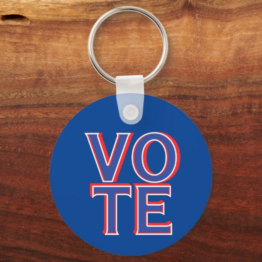選挙運動の商品を巡って投票する キーホルダー (裏面)