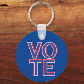 選挙運動の商品を巡って投票する キーホルダー (正面)
