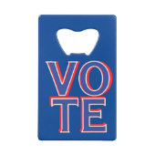 選挙運動の商品を投票する クレジットカード栓抜き (正面)