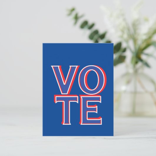 選挙運動の商品を投票する ポストカード (スタンド正面)