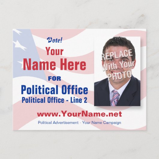 選挙運動はがき – 非党派 ポストカード (正面)
