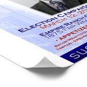 選挙運動キックオフパーティー ポスター (角)