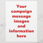 選挙運動チラシテンプレート チラシ (裏面)