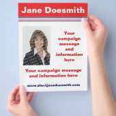 選挙運動チラシテンプレート チラシ (手)