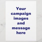 選挙運動チラシ テンプレート チラシ (裏面)