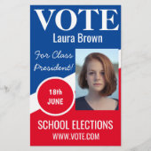 選挙運動テンプレート チラシ (正面)