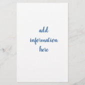 選挙運動テンプレート チラシ (裏面)