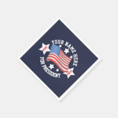 選挙運動テンプレート（旗） スタンダードカクテルナプキン (角)