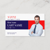 選挙運動パーソナライズされた候補者 名刺 (正面)