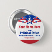選挙運動ボタン – 非党派 缶バッジ (正面&裏面)