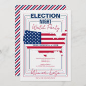 選挙運動2024選挙夜パーティー 招待状 (正面/裏面)