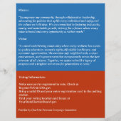 選挙運動 チラシ (裏面)