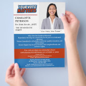 選挙運動 チラシ (手)