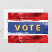 選挙金ゴールド投票 ポストカード (正面/裏面)