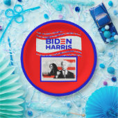 選挙2020年バイデン氏・ハリス ペーパープレート (パーティー)