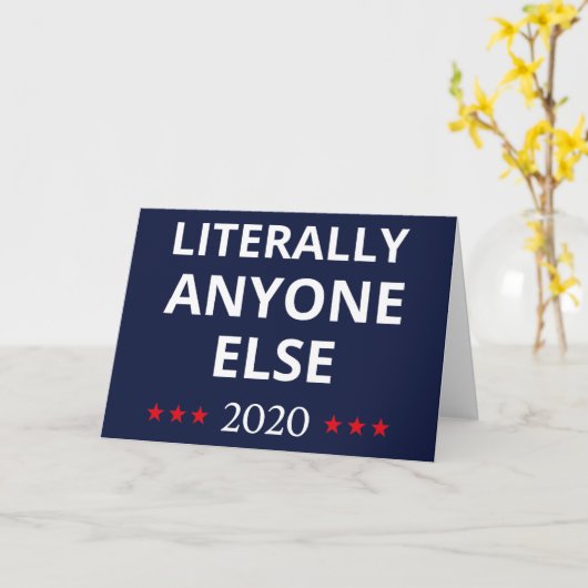 選挙2020、アンチ – トランプ – 誰でも他のII カード (黄色い花)