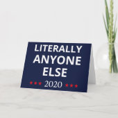 選挙2020、アンチ – トランプ – 誰でも他のII カード (正面)