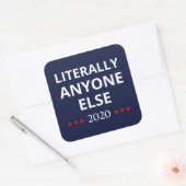 選挙2020、アンチ – トランプ – 誰でも他のII スクエアシール (封筒)