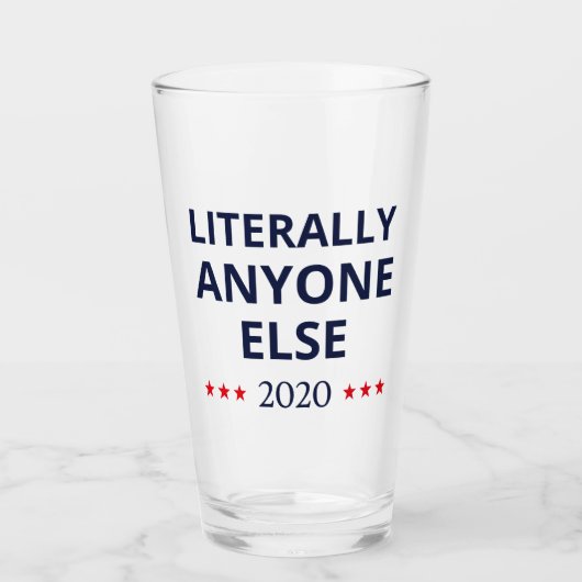 選挙2020、アンチ – トランプ – 誰でも他のII タンブラーグラス (正面)