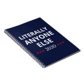 選挙2020、アンチ – トランプ – 誰でも他のII ノートブック (右側)