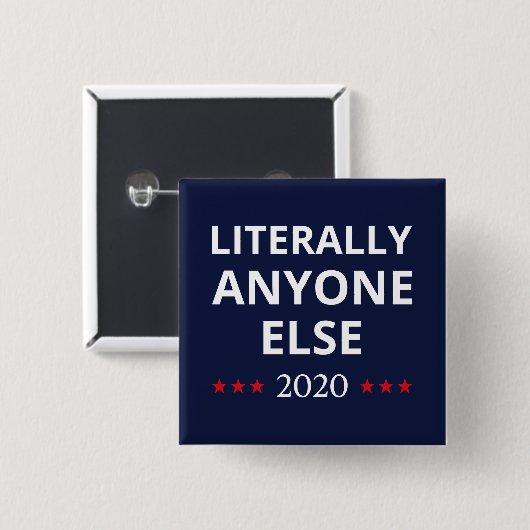 選挙2020、アンチ – トランプ – 誰でも他のII 缶バッジ (正面&裏面)