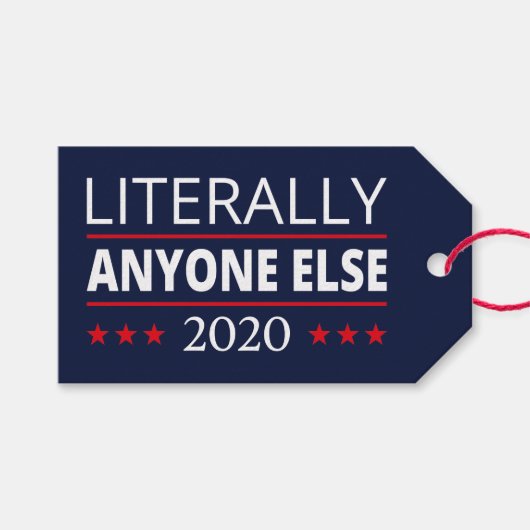 選挙2020、アンチ – トランプ – 誰でも他のIII ギフトタグ (正面(横))