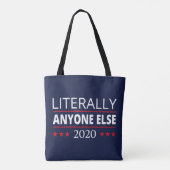 選挙2020、アンチ – トランプ – 誰でも他のIII トートバッグ (裏面)