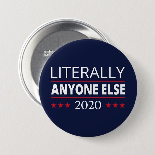 選挙2020、アンチ – トランプ – 誰でも他のIII 缶バッジ (正面&裏面)