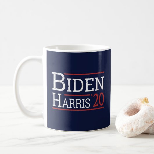 選挙2020 -バイデン氏・ハリスI コーヒーマグカップ (ドーナツ)