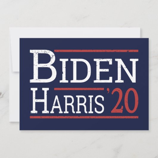 選挙2020 -バイデン氏・ハリスI 招待状 (正面)