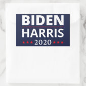 選挙2020 -バイデン氏・ハリスII 長方形シール (バッグ)