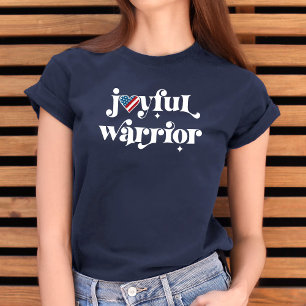 選挙2024カマラジョイウォリアー米国ハート国旗 トライブレンドTシャツ