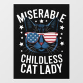 選挙2024子どものいない猫レディーフェミニスト投票 ウィンドウサイン (シート)