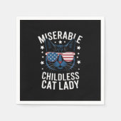 選挙2024子どものいない猫レディーフェミニスト投票 スタンダードカクテルナプキン (正面)